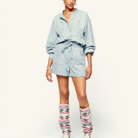 Isabel Marant Etoile Marius Denim Shorts - Picture 3 of 11